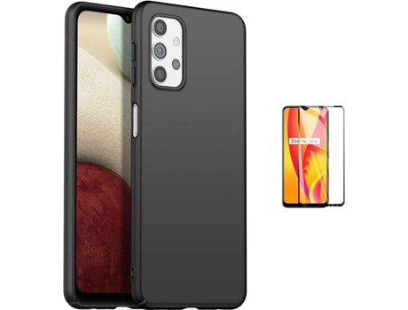 Kit Carcasa Y Protector Samsung A32 5G Full Cover Turtleshell Negro