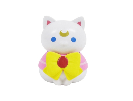 Tokoh anime sailor moon mainan luna cat versi q hadiah ornamen boneka model pvc lucu mainan tsukino usagi untuk anak-anak