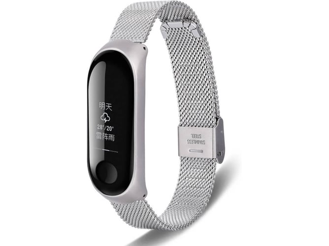 Correa WISETONY Xiaomi Band 3 Plata