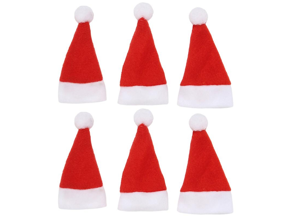 12 Piezas Soporte De Vajilla Con Sombrero Navideño