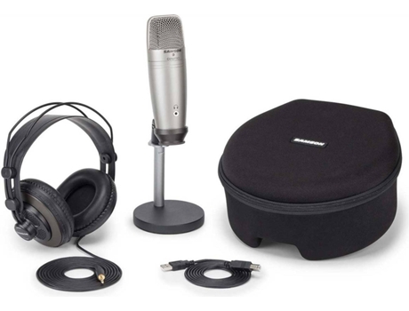 Micrófono Condensador SAMSON C01U Pro Recording/Podcast Pack