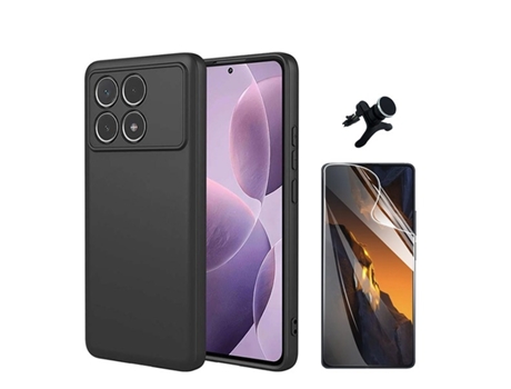 Protector de Pantalla Full Cover Frente Carro para Xiaomi Xiaomi Poco F6 Pro PHONECARE Negro