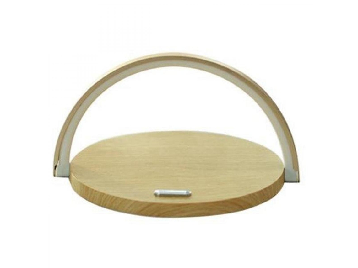 Lámpara de mesa LED con cargador inalámbrico Qi, lámpara de mesa con ajuste de carga USB de 10W, mesita de noche con asiento para teléfono (registro)