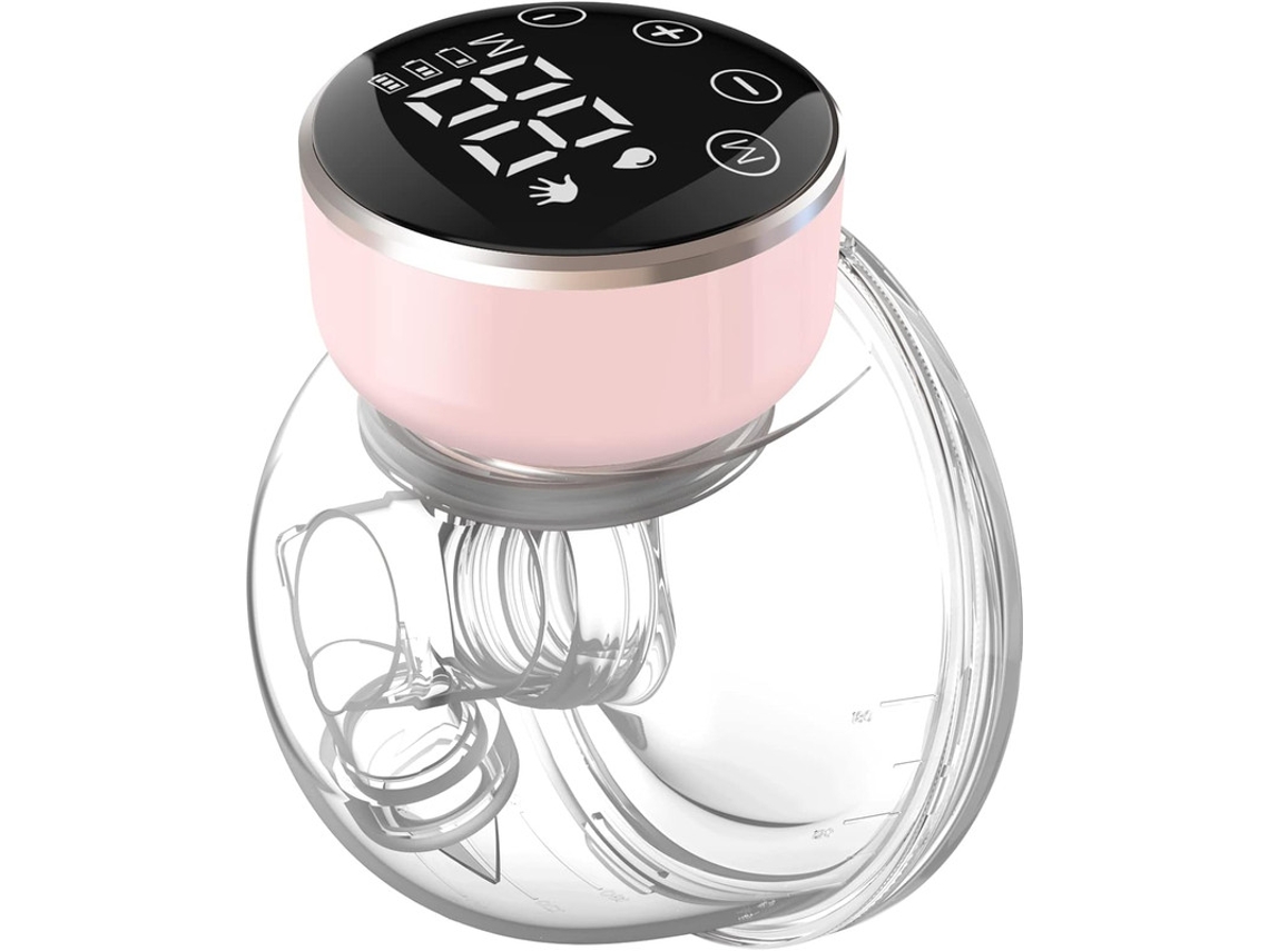 Sacaleches Eléctrico Portátil Con 3 Modos Y 9 Niveles Y Bajo Ruido Con Brida Rosa De 24 Mm Szsmart