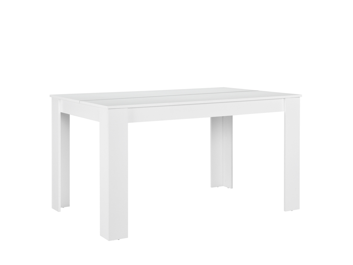 Mesa de Comedor [EN.CASA]  (Blanco - Madera - 140 x 90 x 77 cm)