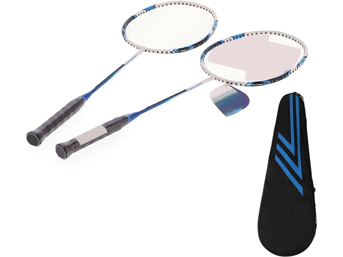 Raquetas De Bádminton En Fibra De Carbono Légères Y Durables, Conjunto 2 Joueurs Para Adultos