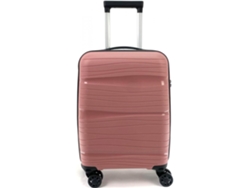 Maleta Para Cabina Equipaje De Mano Viajar En Avión Rigida Viaje 4 Ruedas 360º Giratorias (Rosa Palo) COSHANO