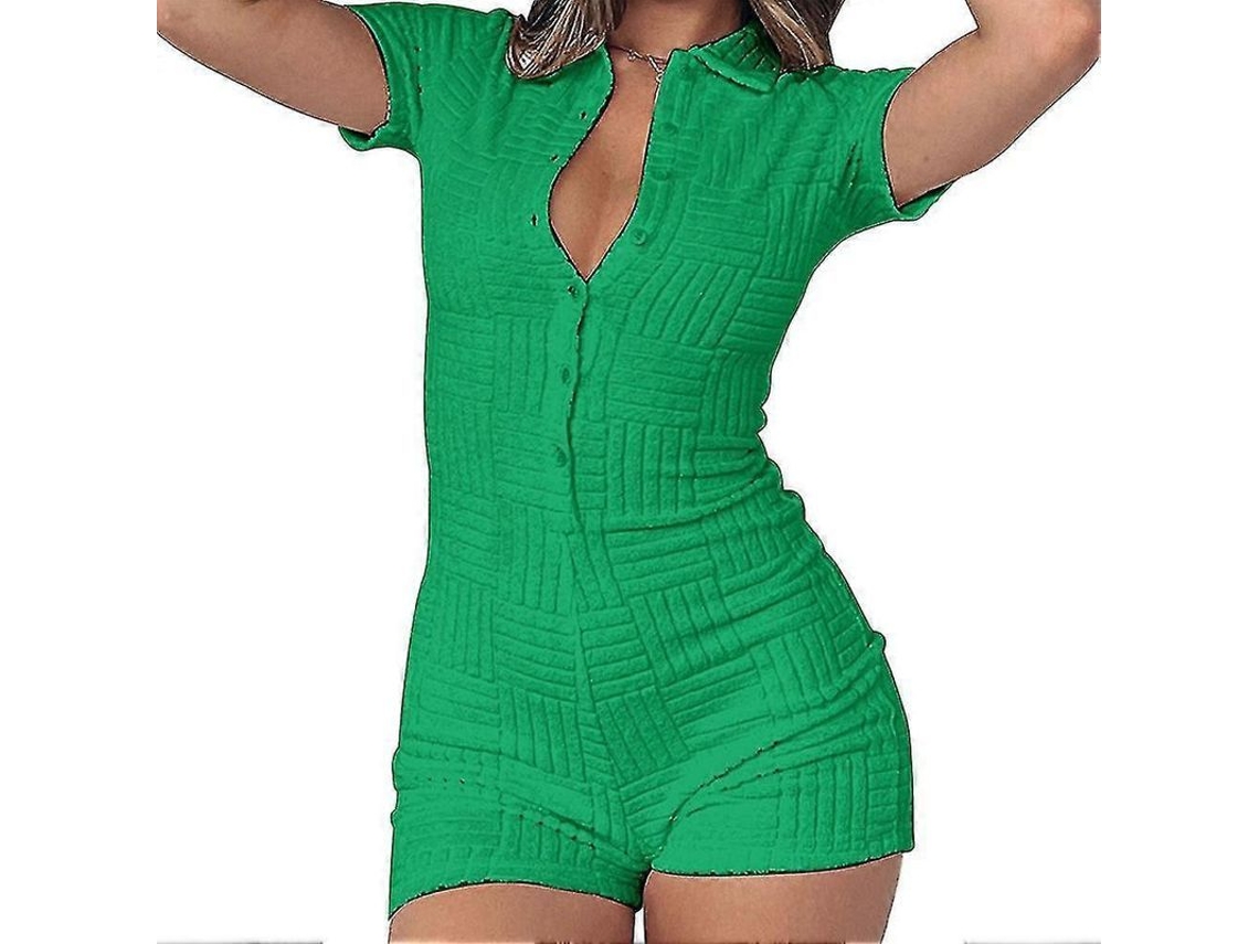 2026-jumpsuit Verano Cuello V Para Mujer, Moda Sexy Y2k, Mono Corto Manga Corta