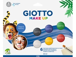 Pinturas Faciales GIOTTO Make Up Clásicas Cepillo Esponja (6 unidades)