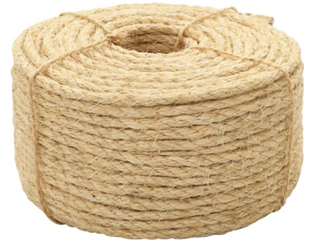 vidaXL Cuerda 100% sisal 6 mm 100 m