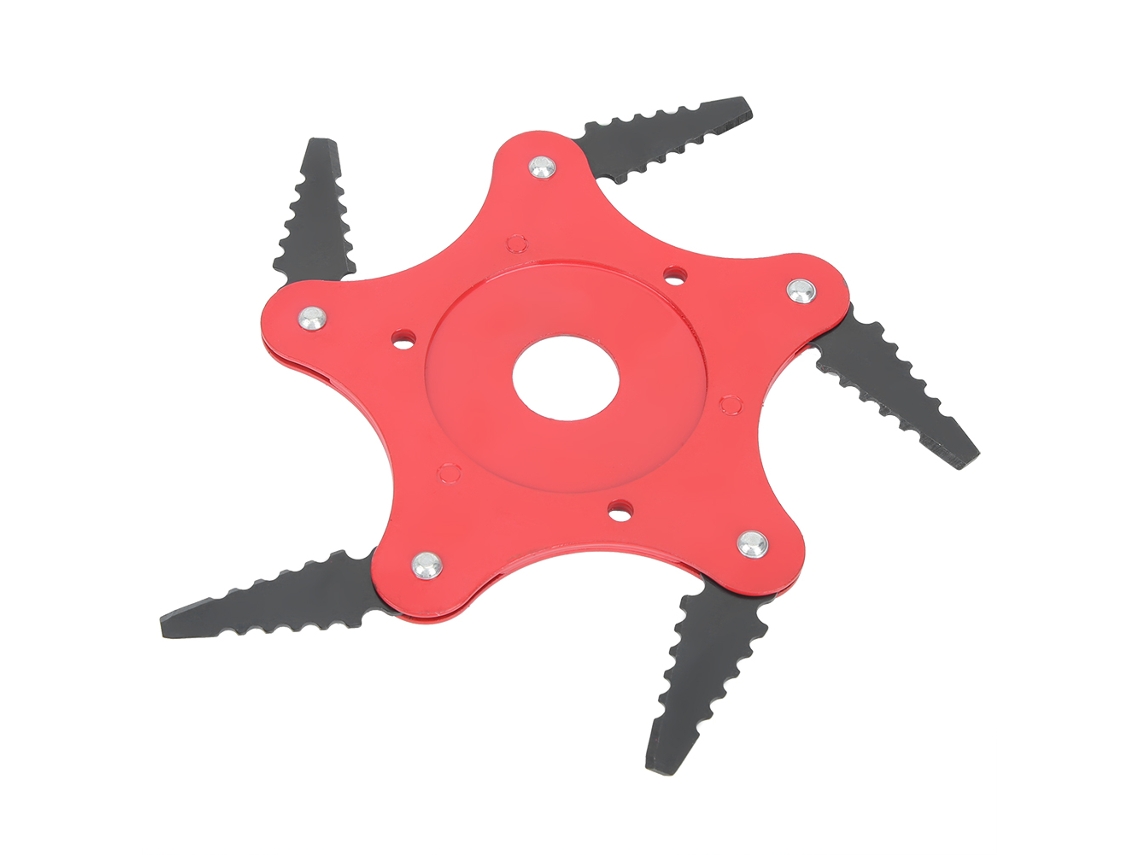 Cuchilla De Acero Al Manganeso De 5 Dientes Para Desbrozadora - Accesorio Para Cortacésped