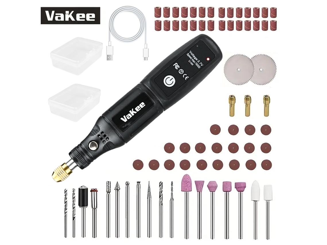 (negro 3) Mini Taladro Recargable Por Usb, Herramienta Rotativa, Mini Pulidora