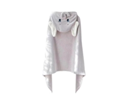Bata Manta Infantil Con Capucha Diseño Elefante. 70x140 Cm.
