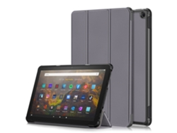 Funda Yuysan para Amazon Fire HD 10 2023 Pure Color con 3 pliegues (gris)