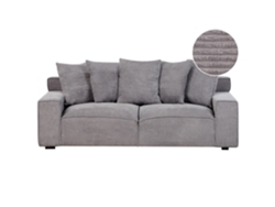 Sofá Viskan (Gris - Terciopelo -82x200x67 cm)