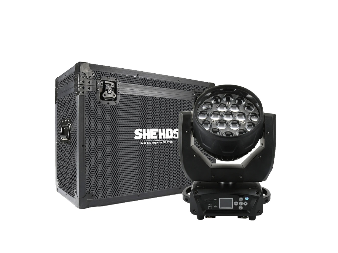 Efecto de iluminación de escenario, instalación independiente, fuente de alimentación de 90-275 V, certificación CE, solo 19 unidades FC de 15 W OEM