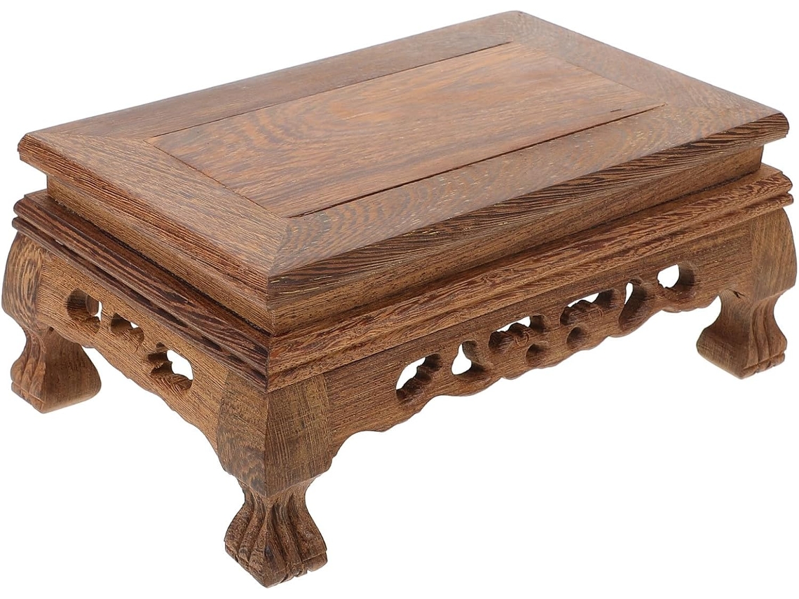 Soporte de madera con forma de gallina alada, ideal para macetas y otros objetos. Resistente y duradero. Perfecto para exhibir plantas pequeñas en interiores. GOKOCO