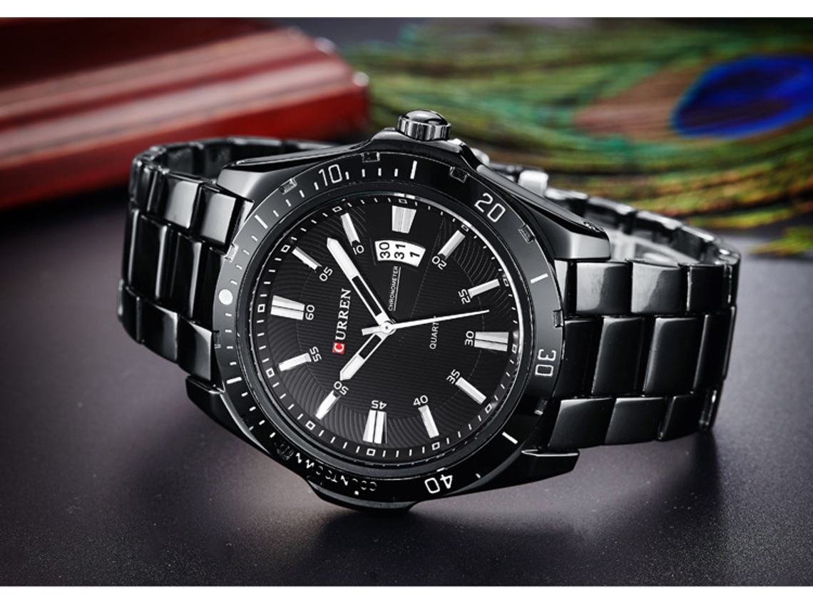 Elegante Reloj Casual Para Hombre Con Correa De Acero.