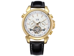 Reloj Mecánico Automático Para Hombre Forsining, Resistente Al Agua Hasta 30 M, Acabado En Plata Y Oro.