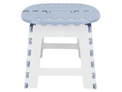 Taburete Plegable Pequeño De Plástico, Antideslizante, Para El Hogar, Camping Y Uso Al Aire Libre, Gris/azul.