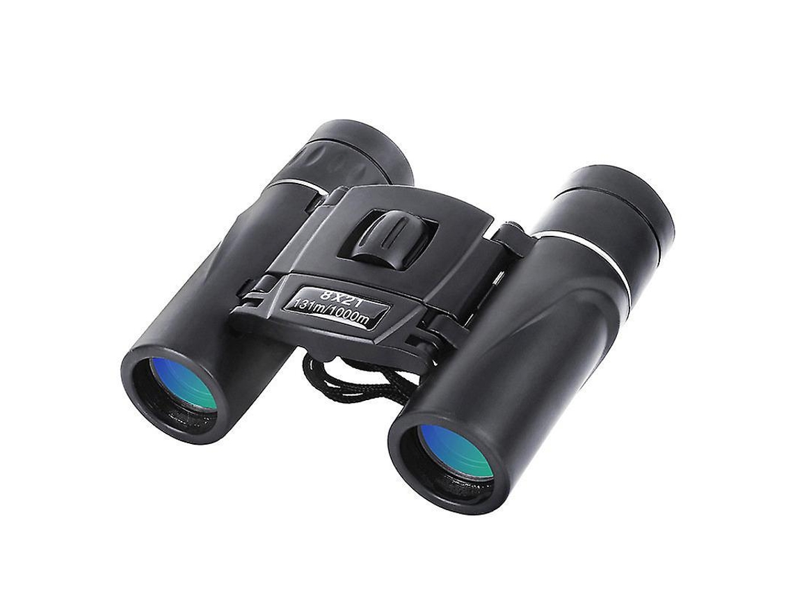 Mini binoculares Yizhood 8x21, gran aumento y alta resolución (negros)