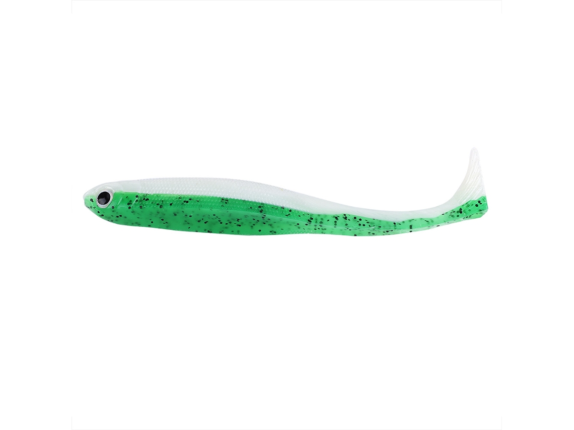 Cebo Blando Simulado Biónico Cola En Forma De T Weihe Luya Handmade Verde Vendido Individualmente