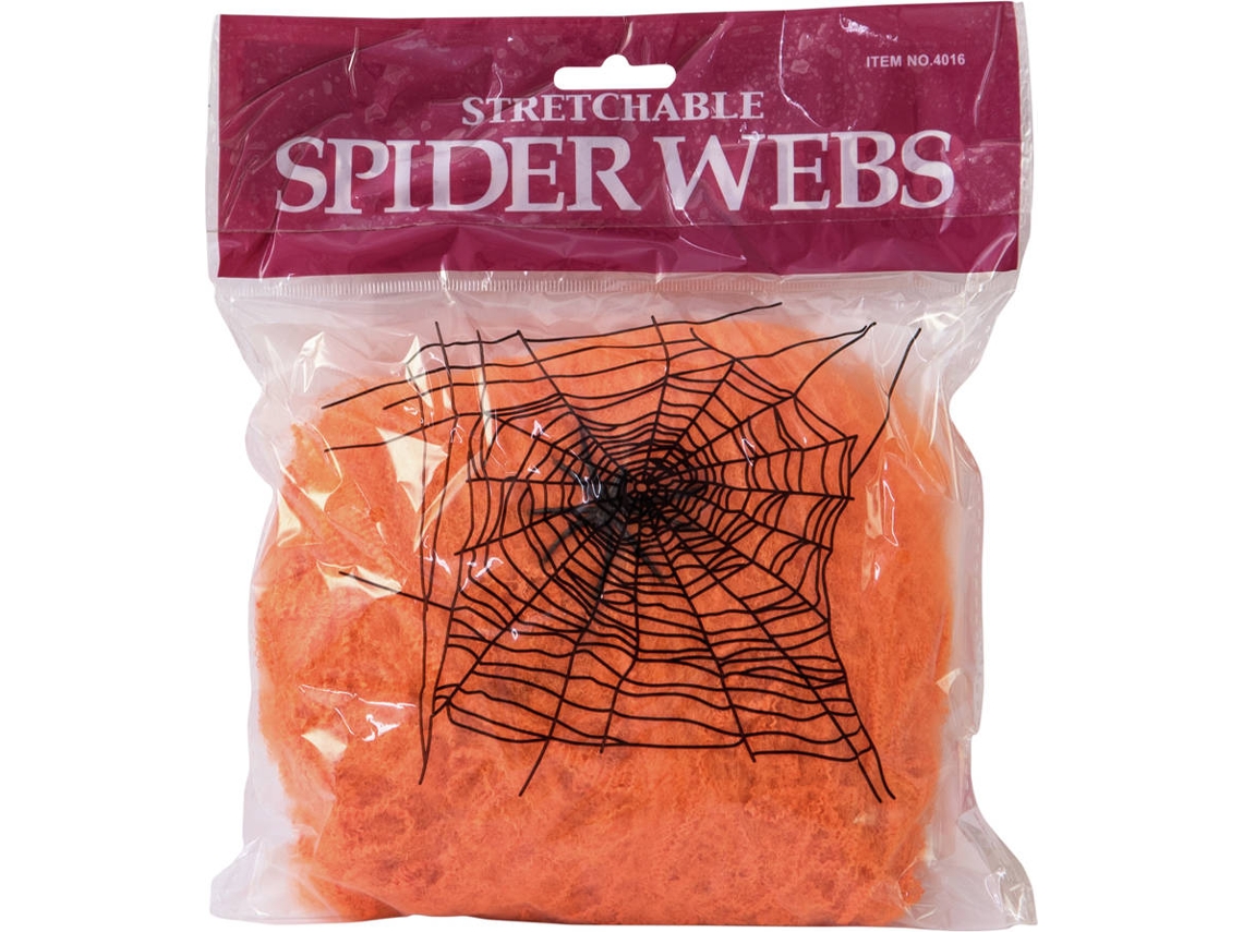 Decoración de Halloween EUROPALMS spider web 20g (Naranja)