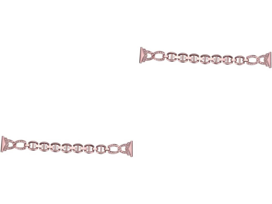 Conjunto De 2 Pulseiras Para Smartwatch, Pulseira De Aço Inoxidável Para Relógios Conectados
