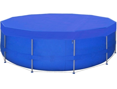 vidaXL Cubierta de piscina 2 unidades redonda PE 540 cm 90 g/m²