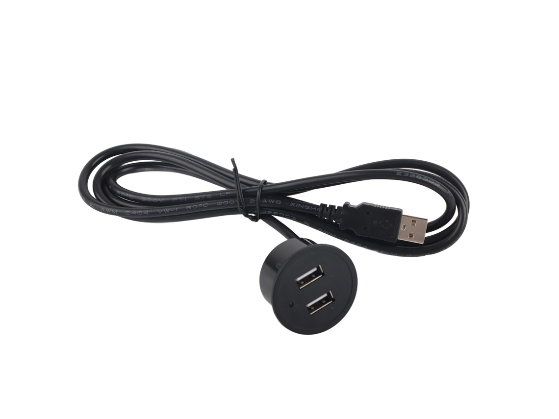 Toma De Carga Usb Con 2 Puertos De 5v 1a, Instalación Empotrada, Cable De 1,5 M Para Teléfonos Móviles Y Tabletas.