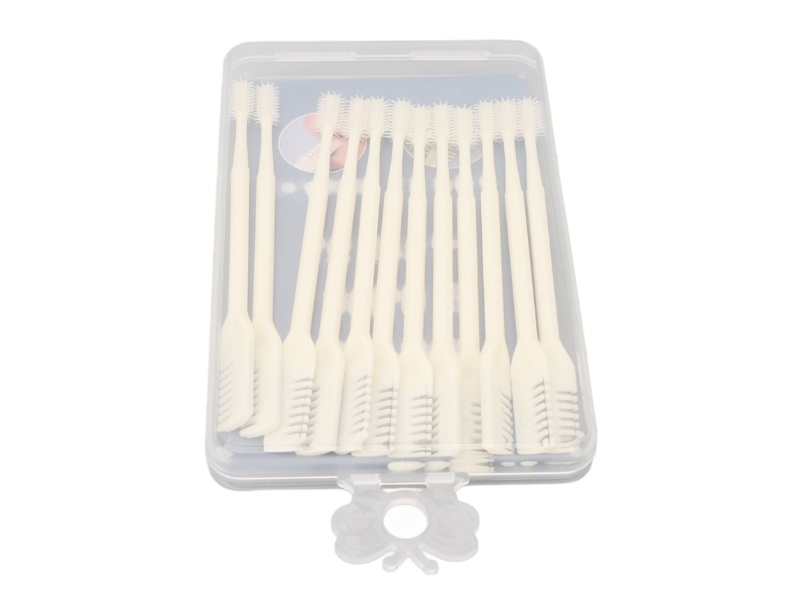 12pcs Recortador De Nariz Rotativo 360 Grados De Acero Inoxidable Con Doble Cabeza Portátil