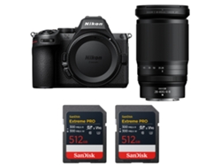 Nikon Z5 II + 28 400mm F/4 8 VR + 2 tarjetas Sandisk Extreme Pro UHS II SDXC de 512GB + Libro electrónico “20 consejos para fotos impresionantes”