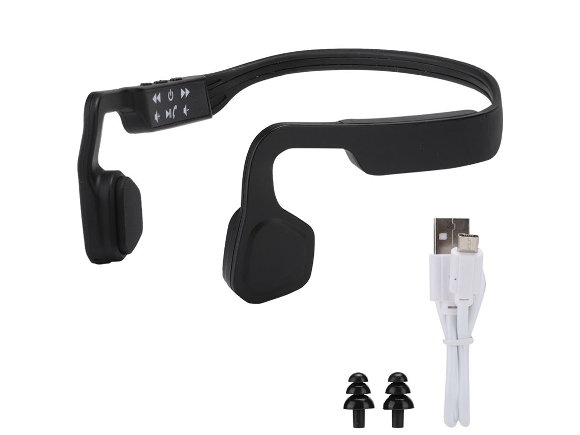 Auriculares Bluetooth 4.1 De Conducción Ósea Con Cancelación De Ruido Para Deportes Al Aire Libre (negro)