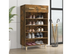 Zapatero Organizador 60X35X105 Cm Derivados de Madera Roble Ahumado