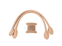 Asas De Cuero Genuino Para Bolsos, Accesorios Diy Con Alambre Beige