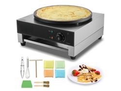Crepera Eléctrica Profesional 1700w Acero Inoxidable 40cm para Uso Comercial y Doméstico Tekmaquinas