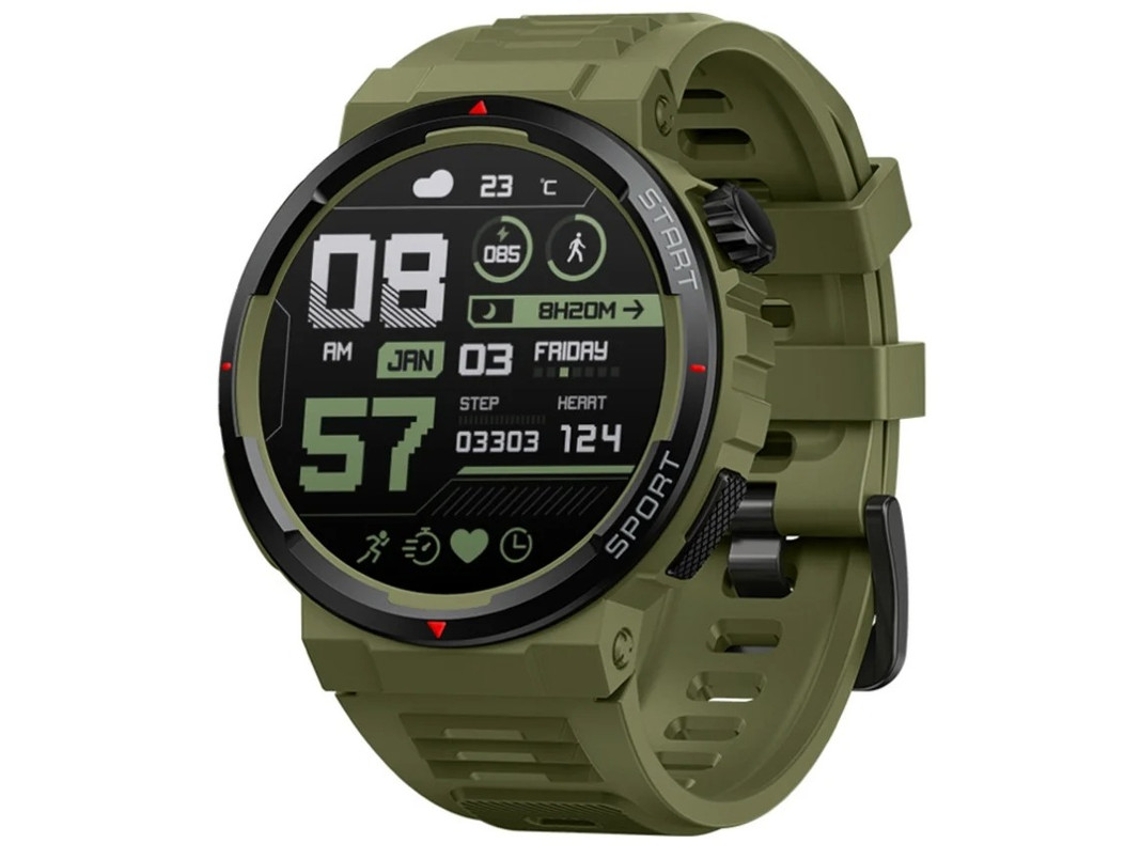 Reloj inteligente con llamadas Bluetooth, pantalla AMOLED y nueva experiencia 3D interactiva Yizhood (verde)
