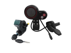 Kit de acelerador de pulgar Qs-s4 de 36 V-60 V con pantalla LCD y llave de bloqueo de encendido de 3 pines para Zero 8 9 10 8x 10x