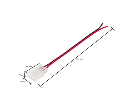 Conector de Hipopótamo con Cable para Tira LED IP65