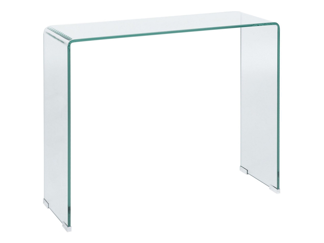 Aparador de estilo minimalista BELIANI Kendall de Vidrio templado Transparente 90x30x75