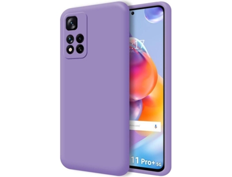Carcasa para Xiaomi Redmi Note 11 Pro+ Plus 5G TUMUNDOSMARTPHONE Silicona Líquida Morado