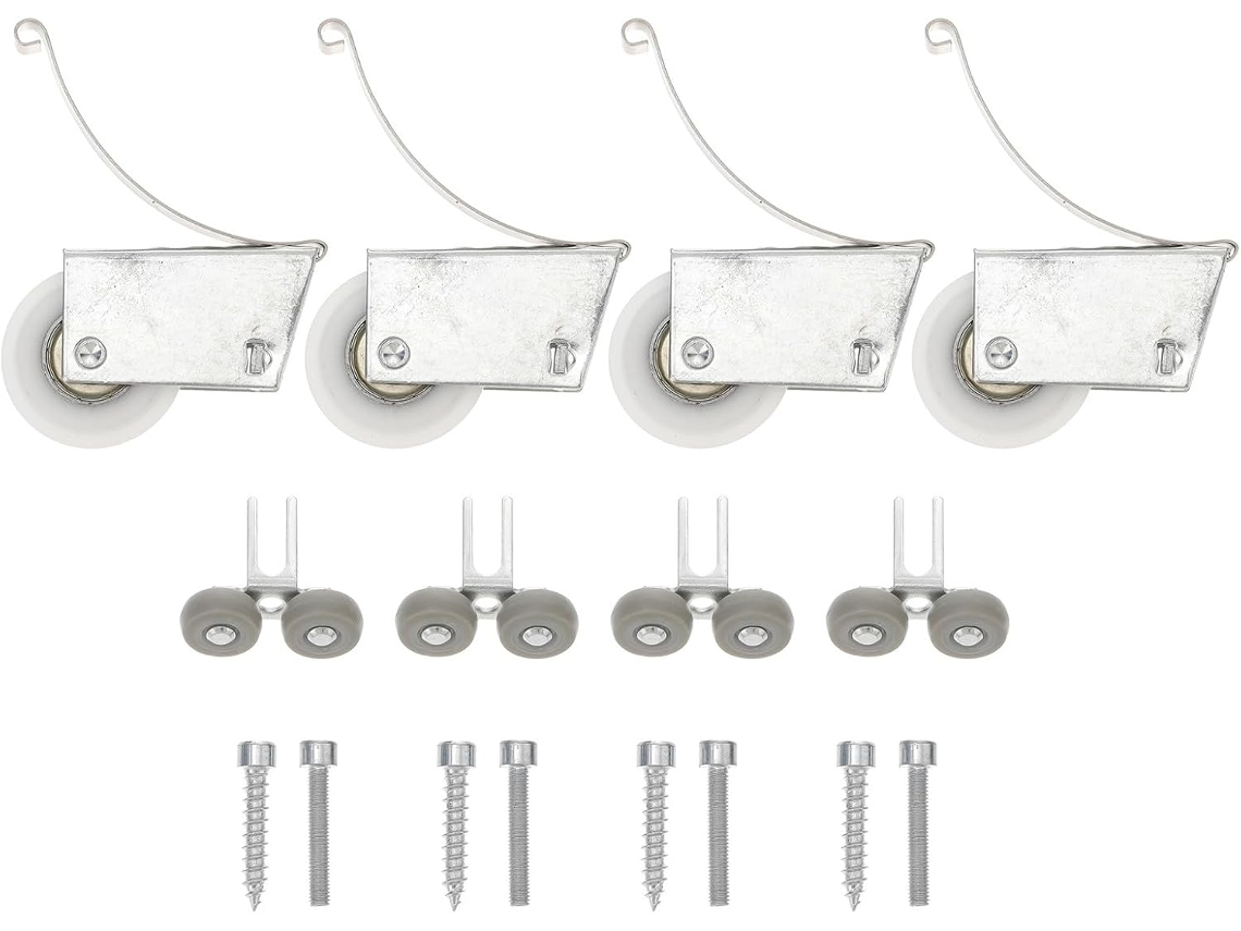 Puerta De Acero Inoxidable 4, Kit De Rodillos Para Puerta Corredera De Armario