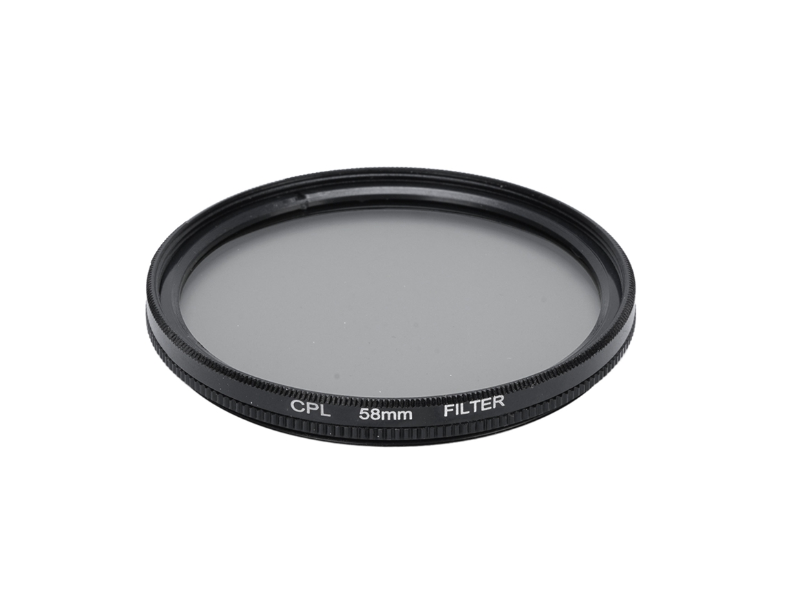 Filtro Cpl Circular Polarizador Ultra Delgado De Vidrio Óptico Multicapa Para Lentes De Cámara Con Estuche 58mm
