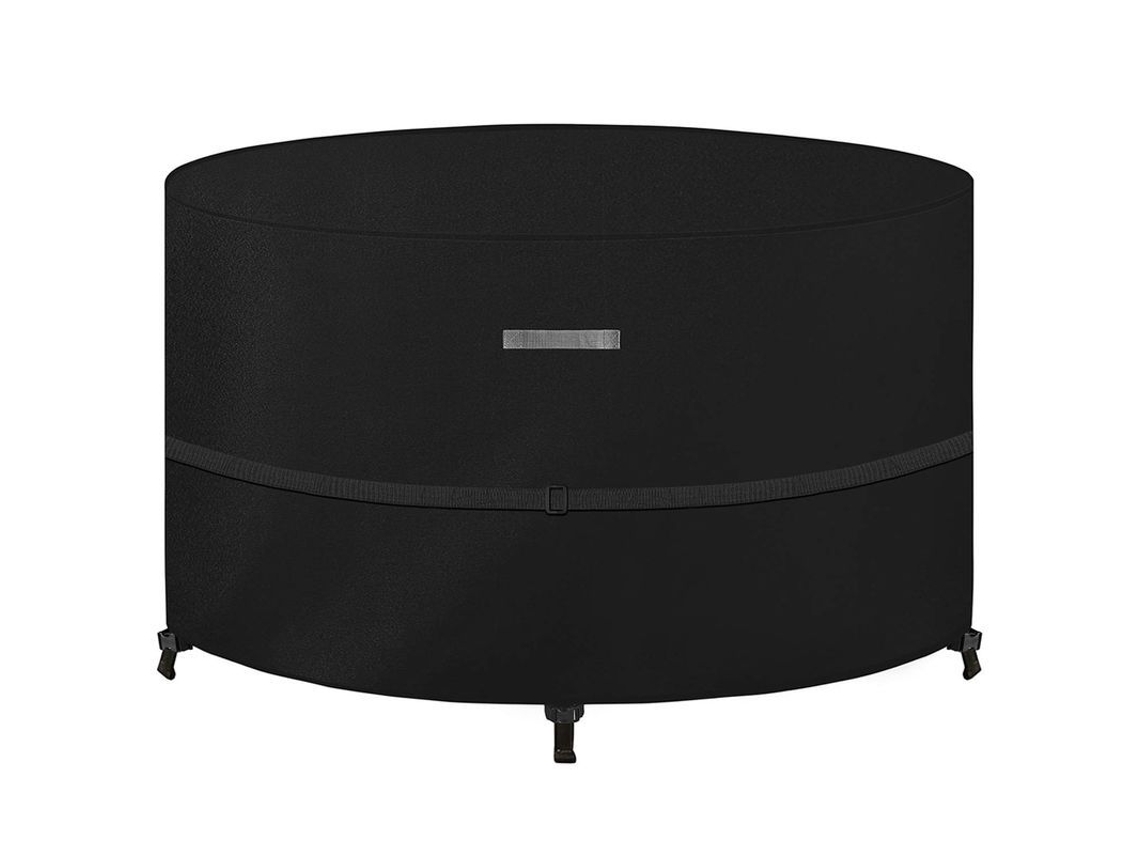 2026-funda Para Muebles De Jardín Redonda Antiuv 420d Oxford, Ø130x74cm, Resistente Al Viento Y Transpirable