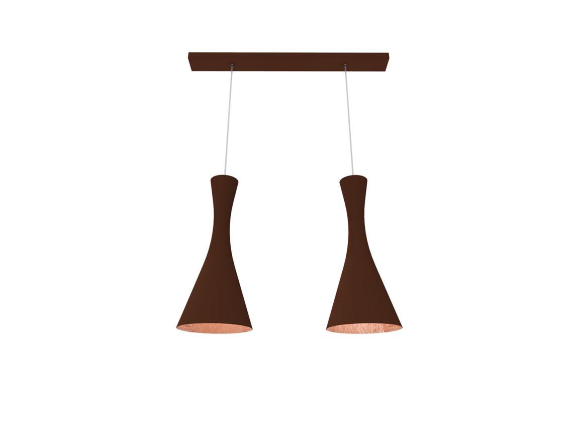 LUMICOM | Jaqueline Lámpara Colgante Lineal Corten Hoja
