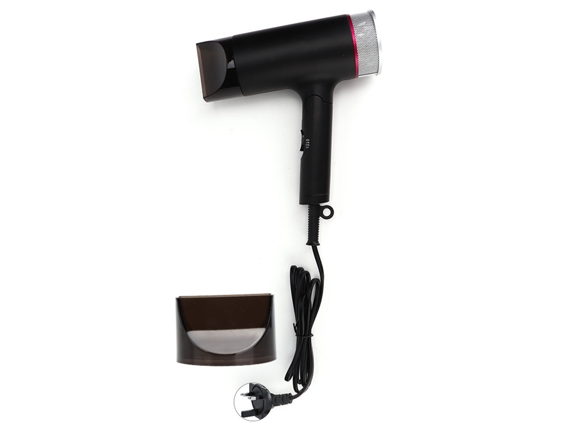 Secador De Pelo Eléctrico Con Iones Negativos Plegable, Herramienta Doméstica, Enchufe Uk 220v, Color Negro