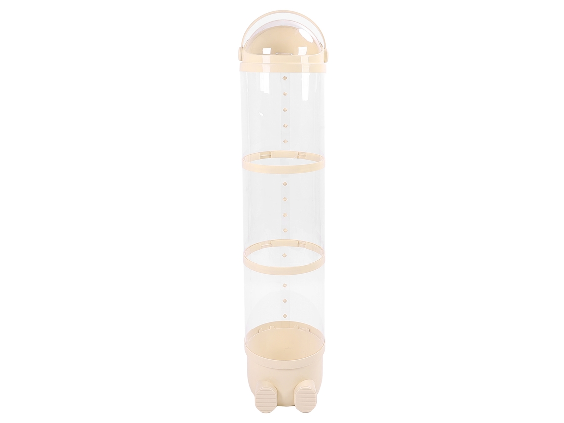 Tubo De Almacenamiento Transparente Para Peluches, 130 Cm, Gran Capacidad, Color Amarillo.
