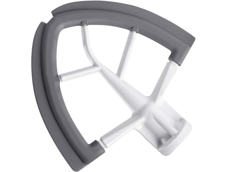 Batidor de borde para batidora de pie con cabezal inclinable KitchenAid, paleta batidora plana de 4,5-5 cuartos de galón con raspador de cuenco de ...
