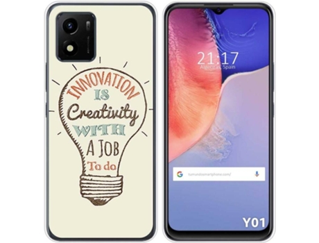 Carcasa Vivo Y01 TUMUNDOSMARTPHONE Dibujos Creativity Multicolor