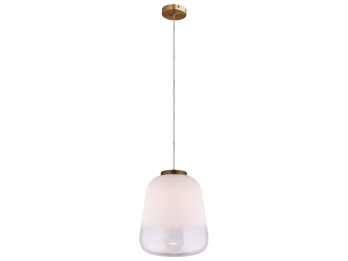 Lámpara LUMINECA 33X40 Cm Blanco y Bronce
